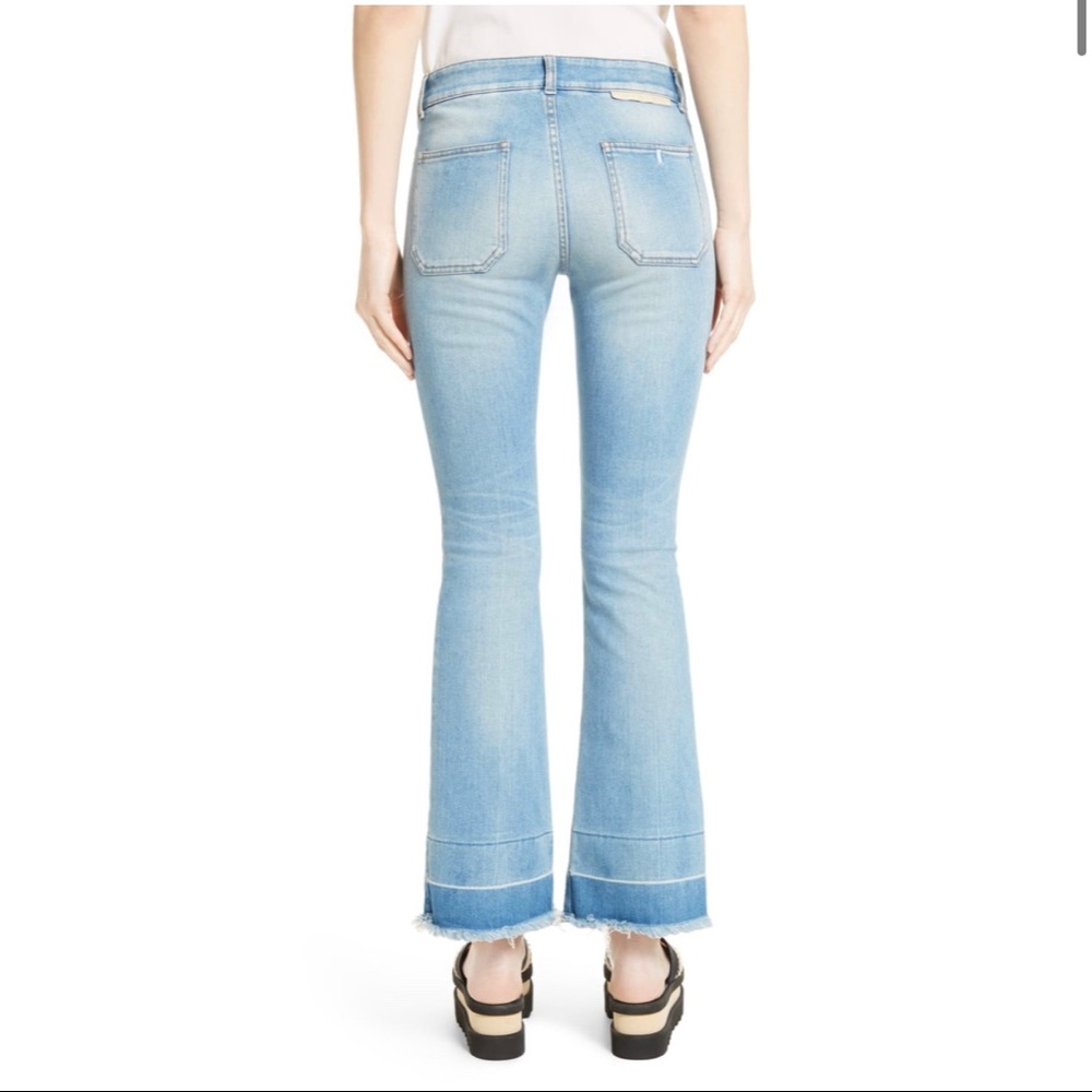 STELLA MCCARTNEY 70s Flare Jeans With Patch Pockets - Blue - Picture 3 of 7